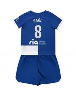 Atletico Madrid Saul Niguez #8 Venkovní dres pro děti 2023-24 Krátký Rukáv (+ trenýrky)